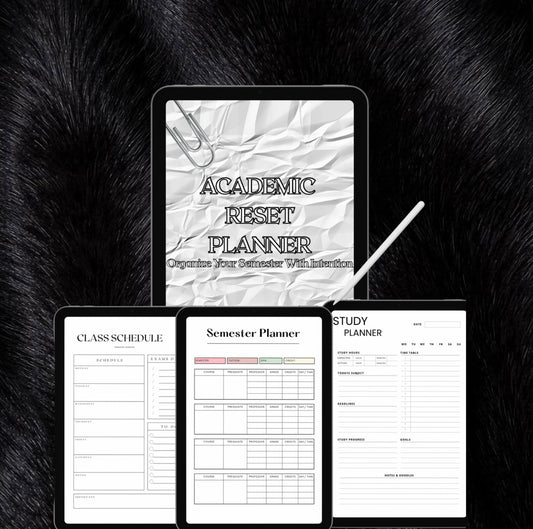 Academic Reset Planner